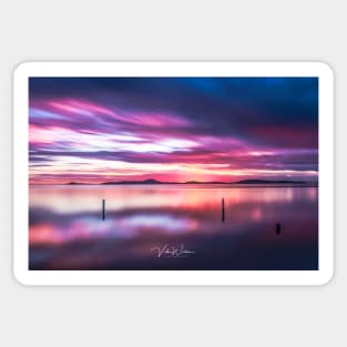 Sunrise at Corner Inlet, Yanakie, South Gippsland, Victoria, Australia. Sticker